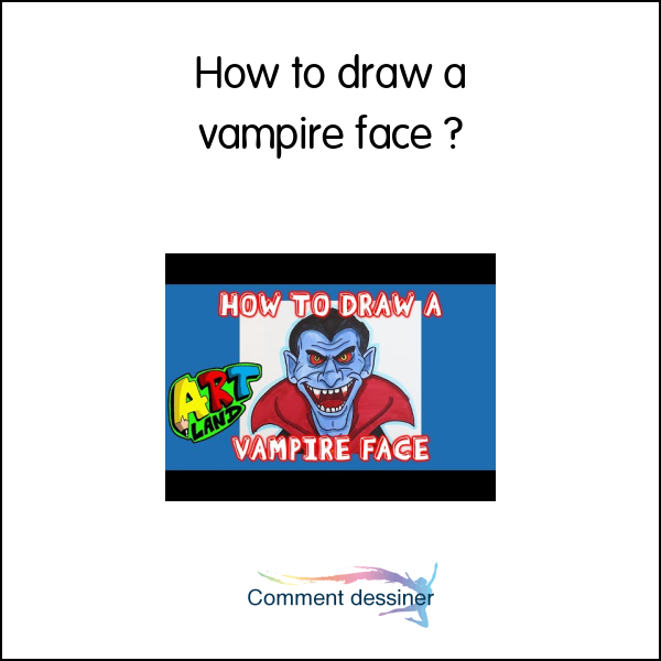 How to draw a vampire face